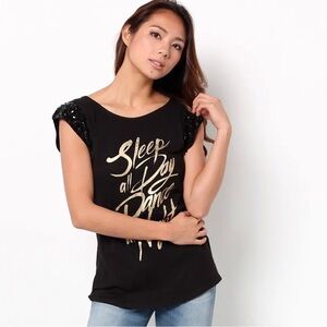 Guess Sequin Graphic Tee
